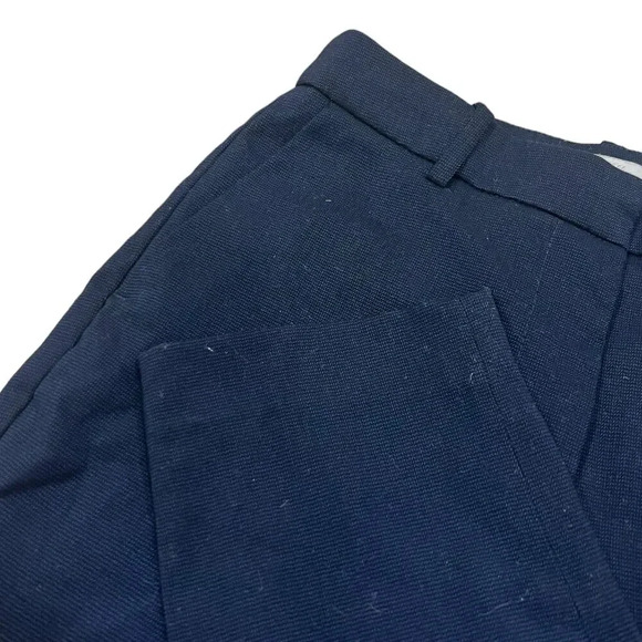 H&M Navy Slim Business Trousers 2 - Picture 2 of 3